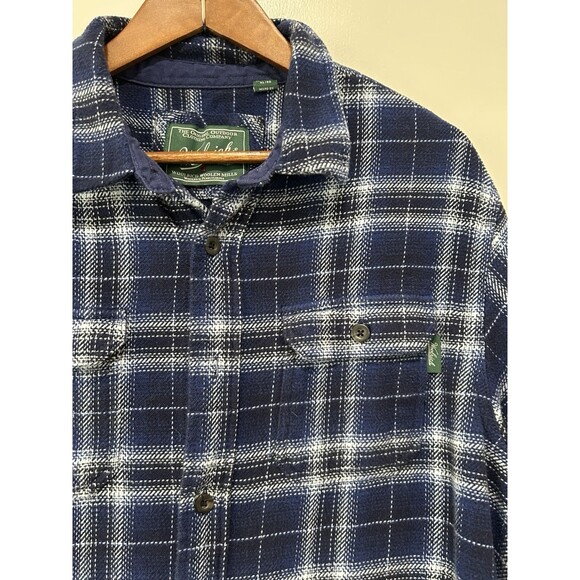 Woolrich Mens Shirt Extra Large Button Up Flannel Thick Shacket Pockets Heavy - Picture 2 of 11